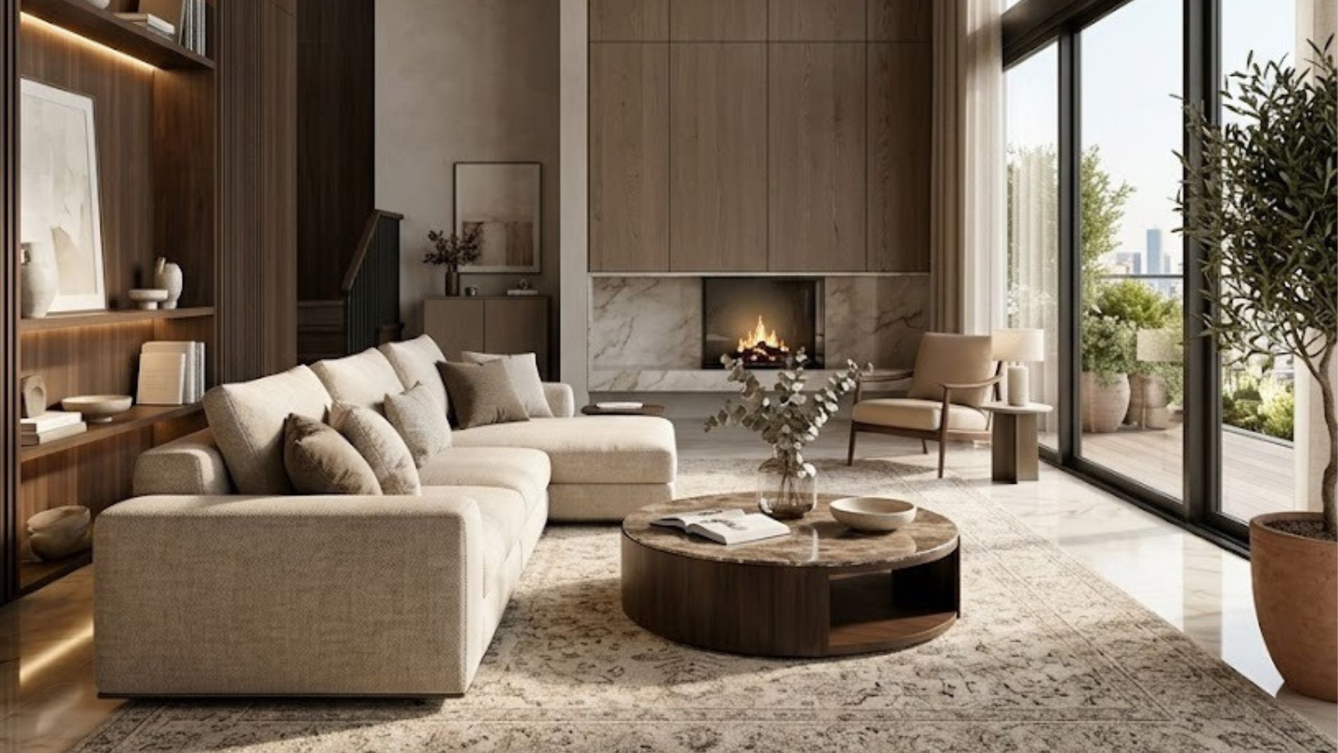 Salon moderne 3D premium
