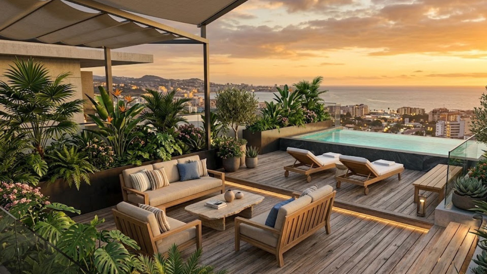 Terrasse verte 3D